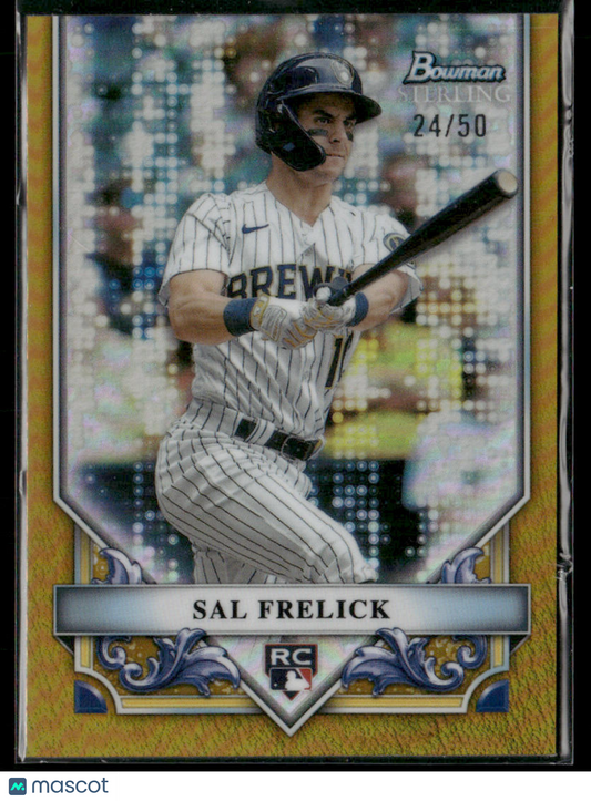 2024 Bowman Sterling Sal Frelick #BSR-47 Gold Refractor 24/50 RC Rookie