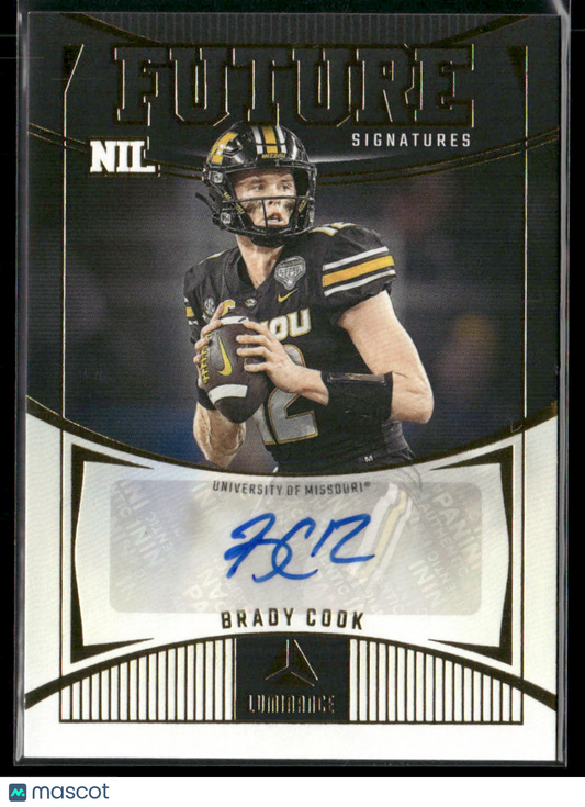 2024 Panini Luminance Brady Cook #FSN-BCK NIL Future Signatures Auto
