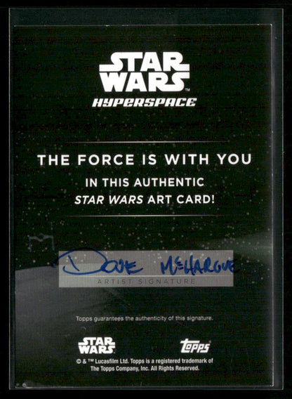 2024 Topps Star Wars Hyperspace Lando Calrissian Silver Sketch Dove McHargue