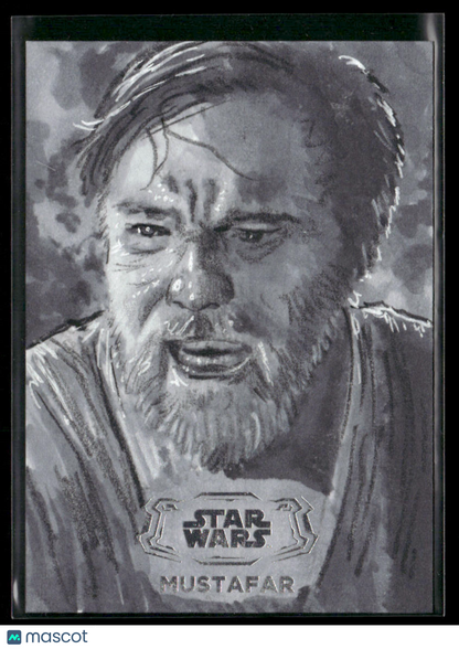 2024 Topps Star Wars Hyperspace Obi-Wan Kenobi Silver Phillip Trujillo Sketch