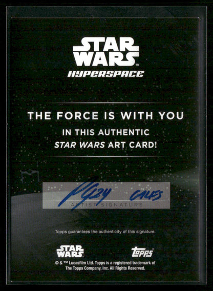 2024 Topps Star Wars Hyperspace Patrick Giles Sketch Silver Foil Darth Vader
