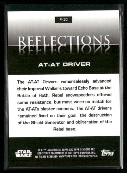 2024 Topps Chrome Star Wars At-At Driver Reflections SP #R-10
