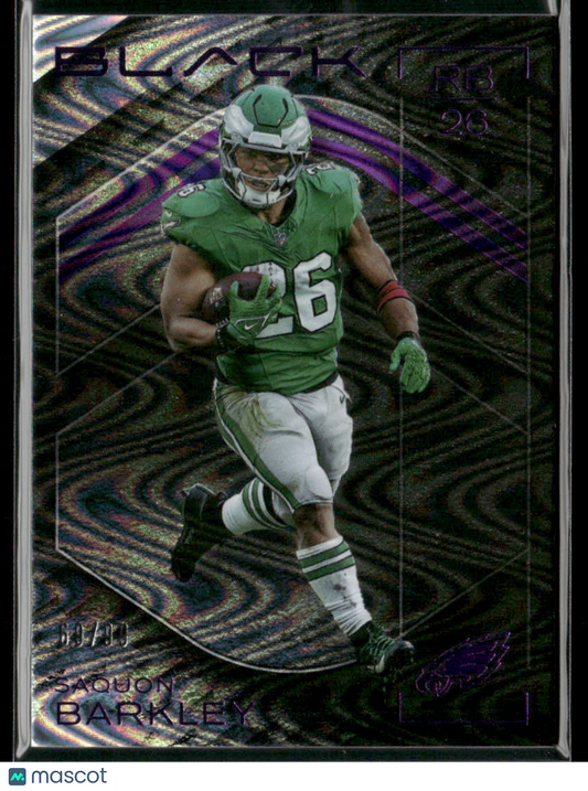 2025 Panini Black Football Saquon Barkley #1 Royal Parallel 69/99