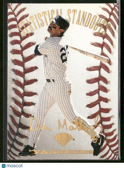 1995 Pinnacle Statistical Standouts Don Mattingly #9 4794/5000