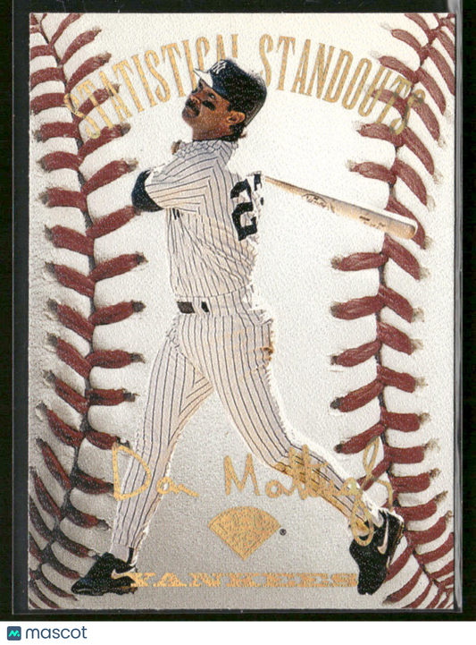 1995 Pinnacle Statistical Standouts Don Mattingly #9 4794/5000