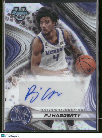 2024-25 Bowman University Best PJ Haggerty #B24-PH Refractor Auto
