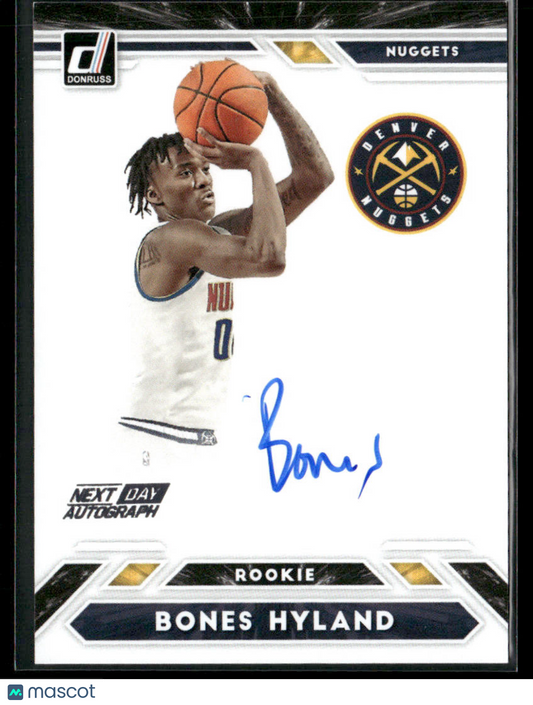 2021-22 Panini Donruss Bones Hyland #ND-NSH RC Rookie Next Day Auto
