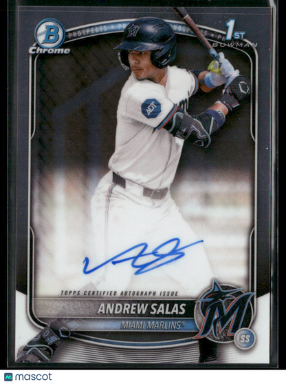 2025 Bowman Chrome Andrew Salas #CPA-AS 1st Bowman Auto