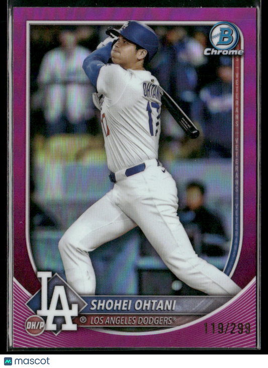 2025 Bowman Chrome Shohei Ohtani #17 Fuchsia Refractor 119/299