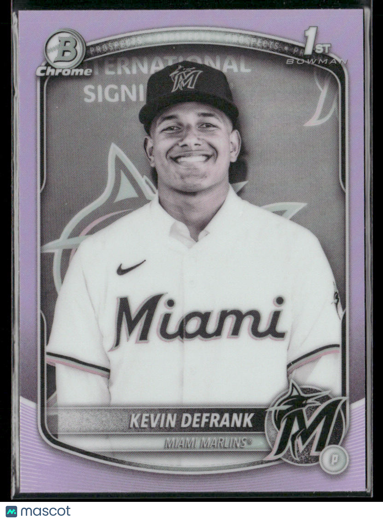 2025 Bowman Chrome Kevin Defrank #BCP-205 Pearl Refractor SSP 1st Bowman