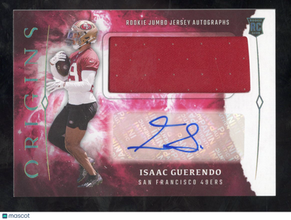 2024 Panini Origins Isaac Guerendo #RJA-IGU Rookie Jumbo Jersey Auto