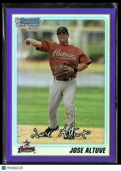 2010 Bowman Chrome Jose Altuve #BCP137 Purple Refractor 1st Bowman 772/899