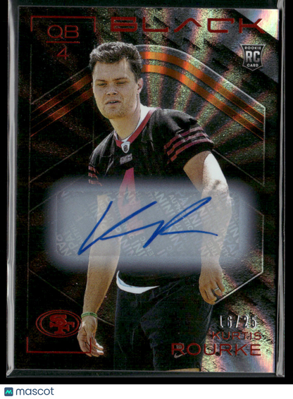 2025 Panini Black Kurtis Rourke #197 Citrine RC Rookie Auto 16/25