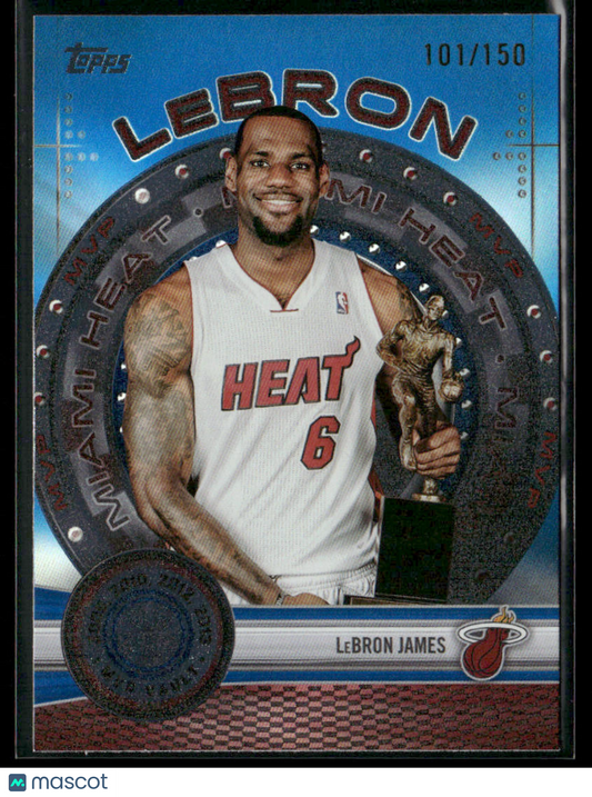 2025-26 Topps Flagship MVP Vault LeBron James #MVP-8 Blue Rainbow 101/150