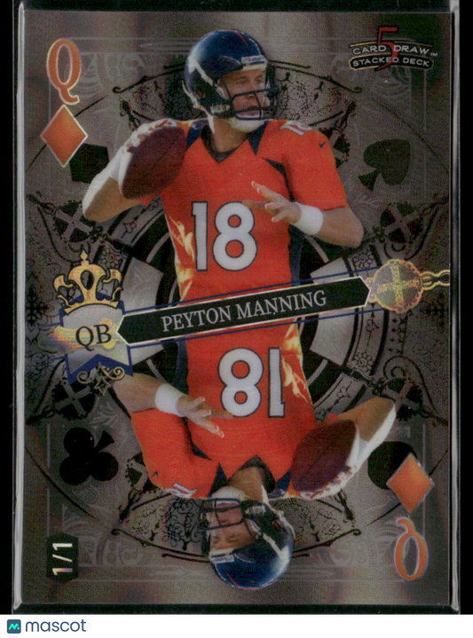 2024 Wild Card 5 Card Draw Stacked Deck Peyton Manning #SDPD-PMN Lava 1/1