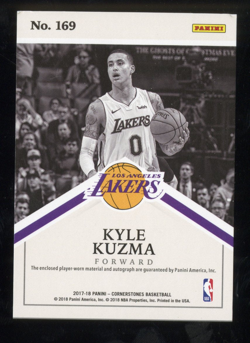 2017-18 Panini Cornerstones Kyle Kuzma #169 RC Rookie Patch Auto 046/199 *READ*