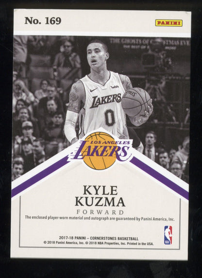 2017-18 Panini Cornerstones Kyle Kuzma #169 RC Rookie Patch Auto 046/199 *READ*