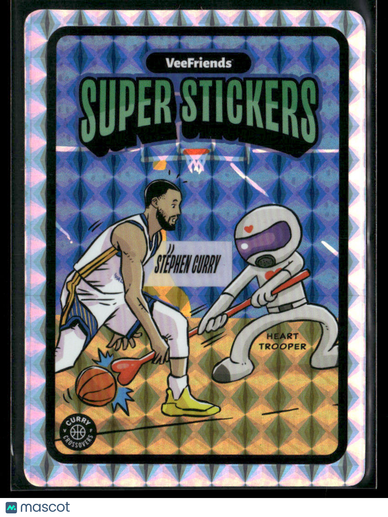 2025 VeeFriends Curry Crossovers Super Stickers Stephen Curry Heart Trooper