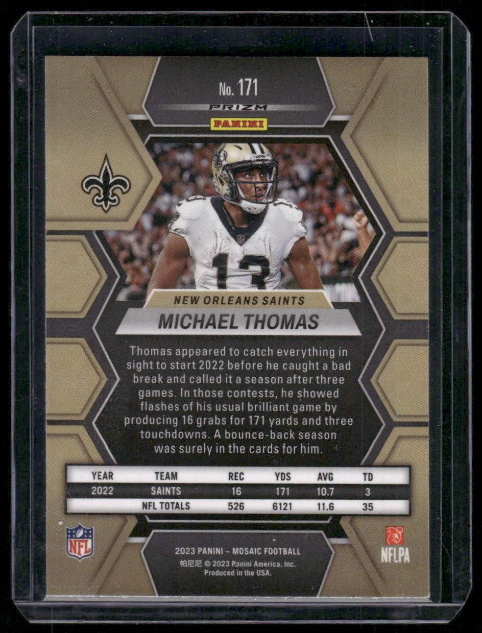 2023 Panini Mosaic Michael Thomas #171 Silver