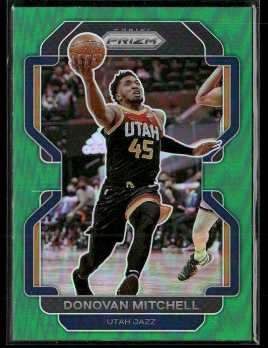 2021-22 Prizm Donovan Mitchell #72 Green #45