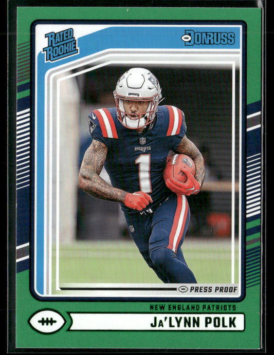 2024 Donruss Ja'Lynn Polk #373 Green Press Proof