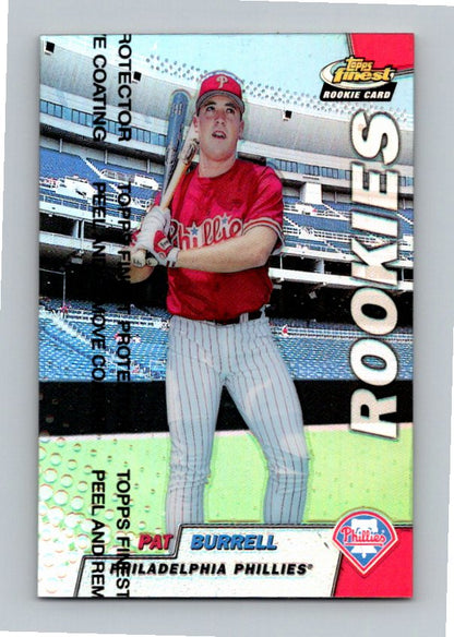 1999 Topps Finest Pat Burrell #131 Refractor Rookie