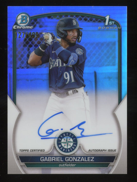 2023 Topps Gabriel Gonzalez #CP-AGG #271/499 1st Bowman