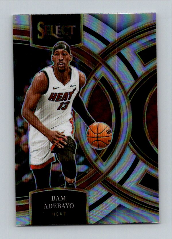 2023-24 Panini Select Basketball Bam Adebayo #142 Silver Prizm Premier Level