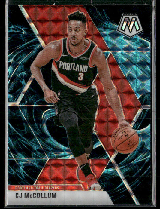 2019-20 Panini Mosaic CJ McCollum #15 Genesis Short Print