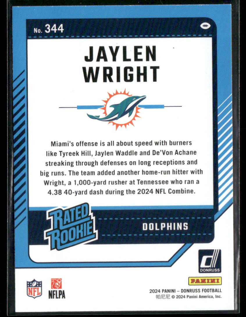 2024 Donruss Jaylen Wright #344