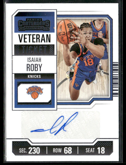 2023-24 Panini Contenders Isaiah Roby #VTR-IRK Autograph