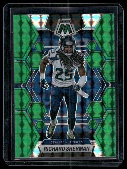 2023 Panini Mosaic Richard Sherman #225 Green Mozaic