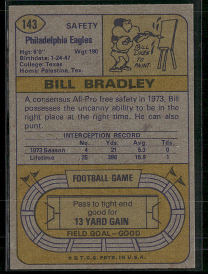 1974 Topps Bill Bradley #143