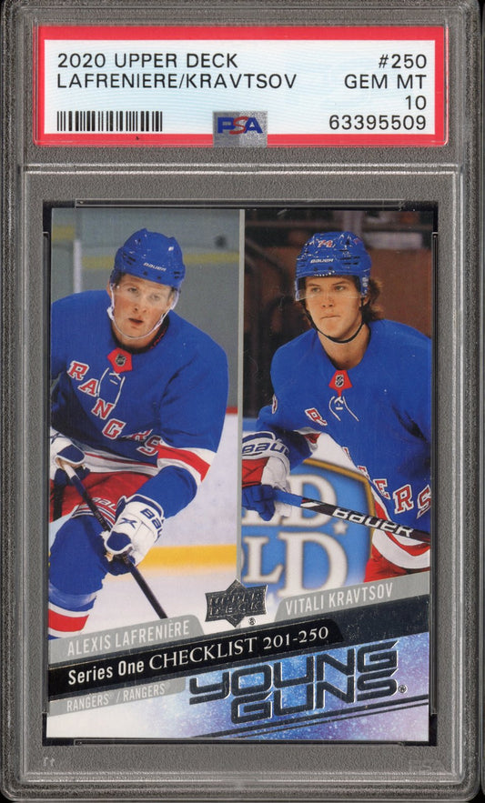 2020 Upper Deck Kravtsov Lafreniere #250 PSA 10