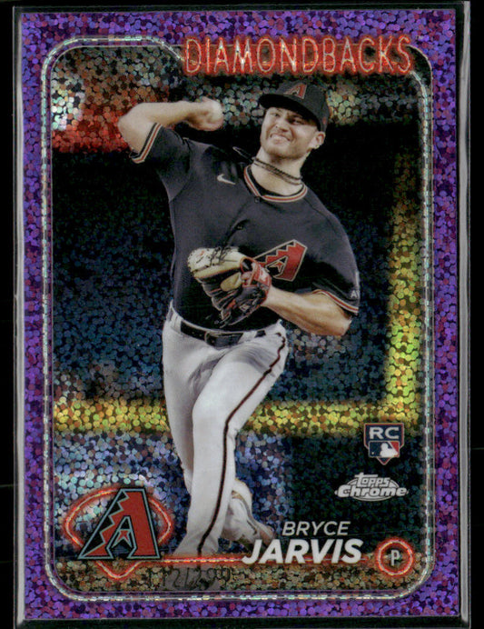 2024 Topps Chrome Bryce Jarvis #75 Purple Speckle Rookie /299