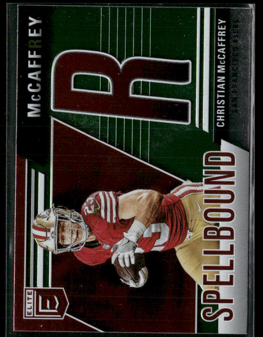 2024 Panini Elite Christian McCaffrey #18 Spellbound “R” Green