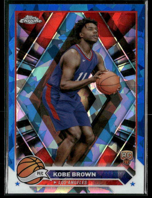 2023 Topps Chrome Sapphire Kobe Brown #18 Rookie