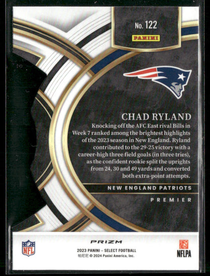 2023 Panini Select Chad Ryland #122 RC