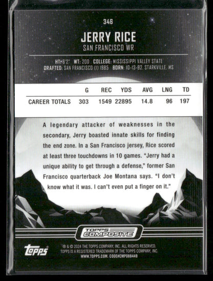 Topps Composite Jerry Rice #346 Midnight