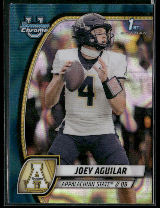 2024 Bowman Chrome University Joey Aguilar #103 Teal Lava