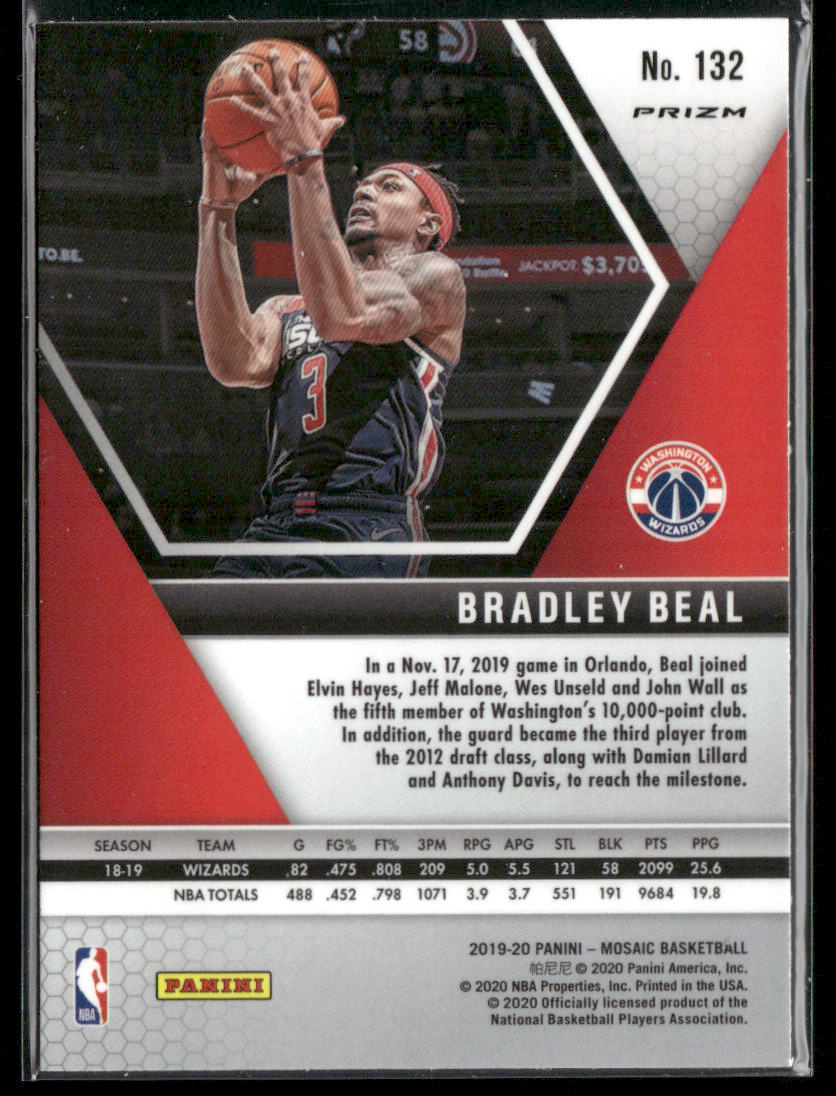 2019 Panini Mosaic Bradley Beal #132 Genesis Short Print