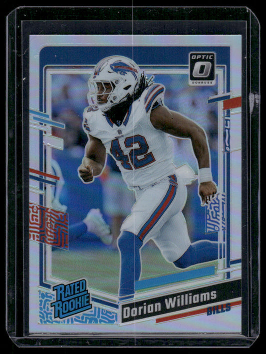 2023 Panini Donruss Optic Dorian Williams #212 Holo Prizm Rated Rookie