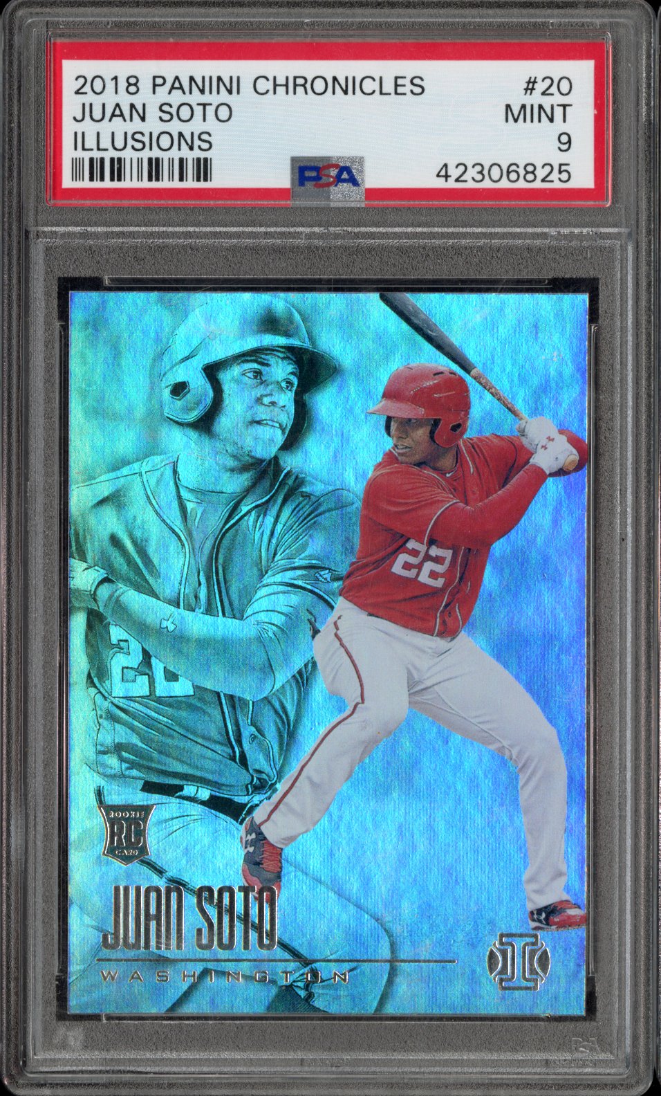 2018 Panini Chronicles Illusions Juan Soto #20 Illusions PSA 9