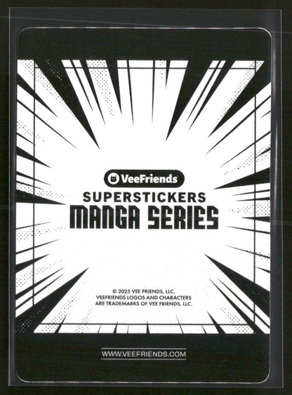 2025 VeeFriends SuperStickers Manga Series Versatile Viking Black And White SP