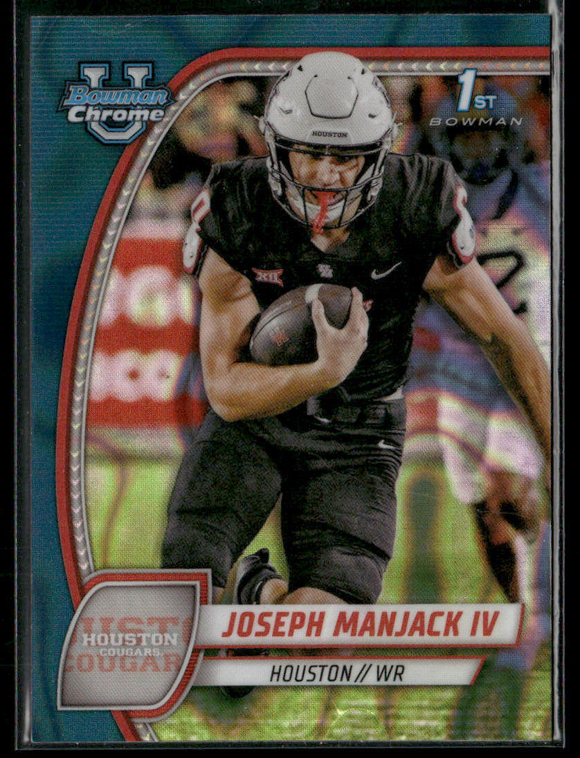 2024 Bowman Chrome University Joseph Manjack IV #107 Aqua Teal