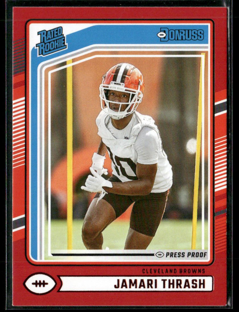 2024 Panini Jamari Thrash #376 Press Proof Red Rated Rookie