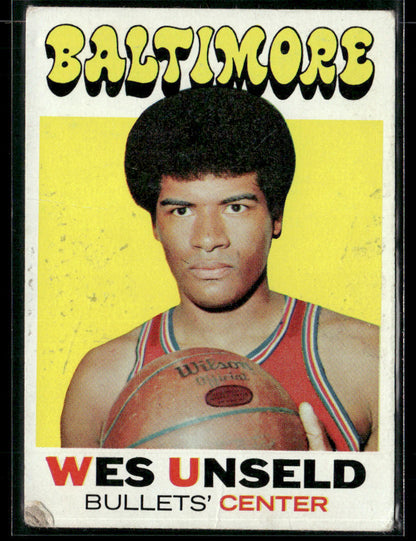 1971 Topps Wes Unseld #95