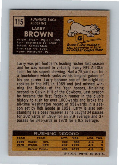 1971 Topps Larry Brown #115