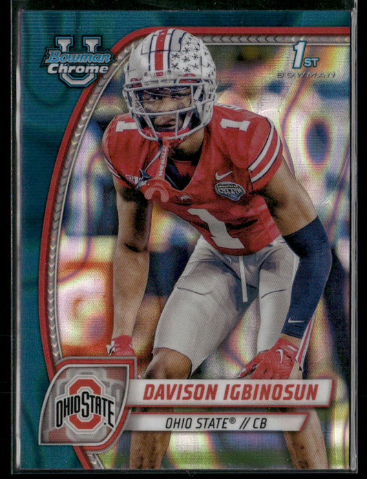 2024 Bowman Chrome Davison Igbinosun #54 Aqua Lava