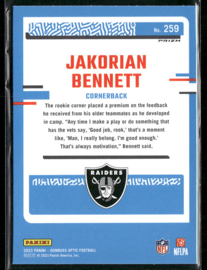 2023 Panini Jakorian Bennett #259 Rated Rookie